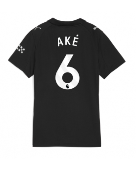Billige Fotballdrakt Manchester City Nathan Ake #6 Replika Bortedrakt Dame 2025-26 Kortermet Billige Fotballdrakt Manchester City Nathan Ake #6 Replika Bortedrakt Dame 2025-26 Kortermet